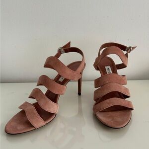 Bally Elegant Pink Suede Leather Sandals US10 / EU40.5